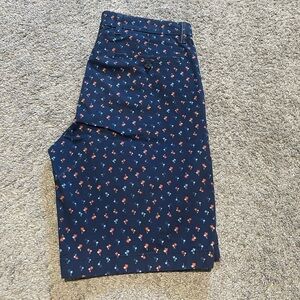 Tommy Hilfiger Navy Palm Tree Print Shorts
